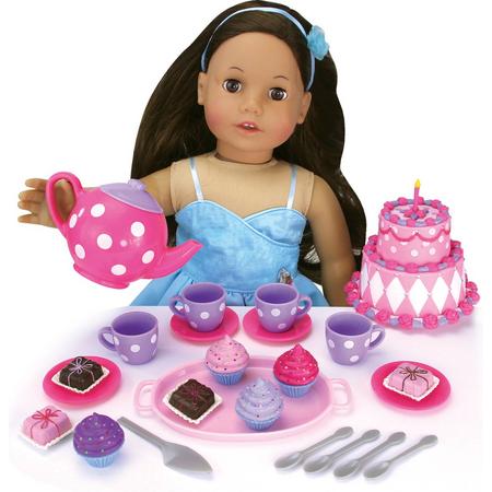Sophias by Teamson Kids Complete set met taart- en theefeestaccessoires voor Pop van 18 inch